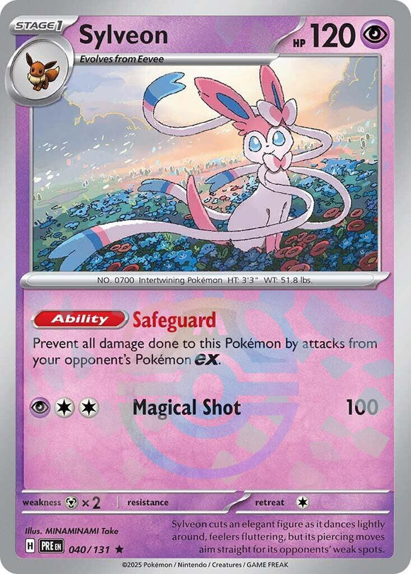 Sylveon (Master Ball Pattern) [040/131] - (Prismatic Evolutions) Holofoil