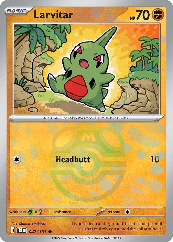 Larvitar (Master Ball Pattern) [047/131] - (Prismatic Evolutions) Holofoil