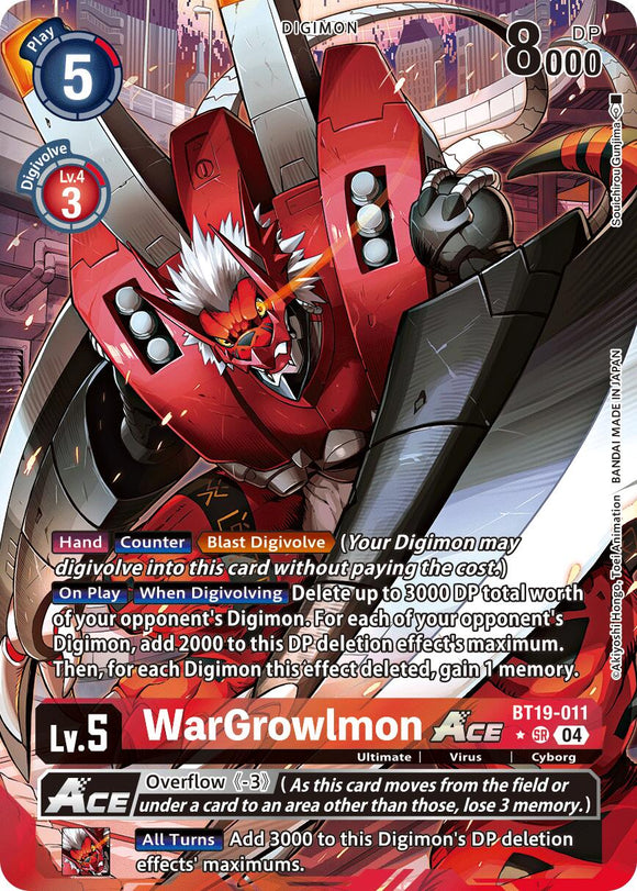 WarGrowlmon ACE (Alternate Art) [BT19-011 SR] [Release Special Booster 2.5] Foil