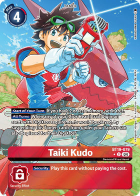 Taiki Kudo (Alternate Art) [BT19-079 U] [Release Special Booster 2.5] Foil