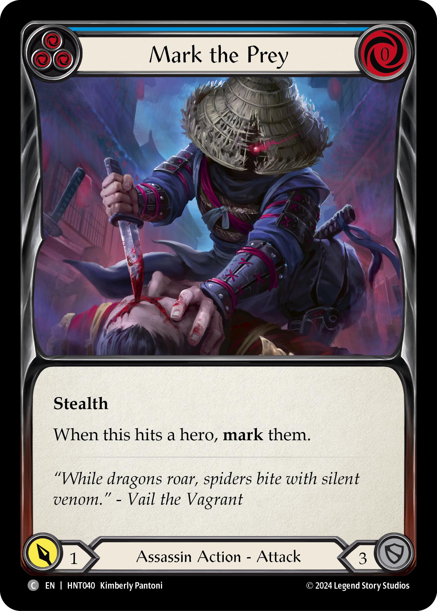 Mark the Prey (Blue) [HNT040] [The Hunted] Rainbow Foil