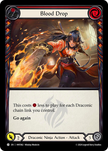 Blood Drop (Red) [HNT062] [The Hunted] Rainbow Foil