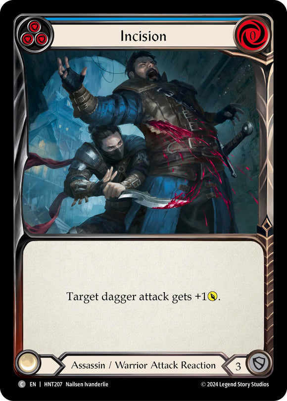 Incision (Blue) [HNT207] [The Hunted] Rainbow Foil