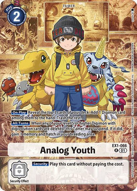 Analog Youth (Limited Card Pack) [EX1-066 R] [World Convergence] Foil
