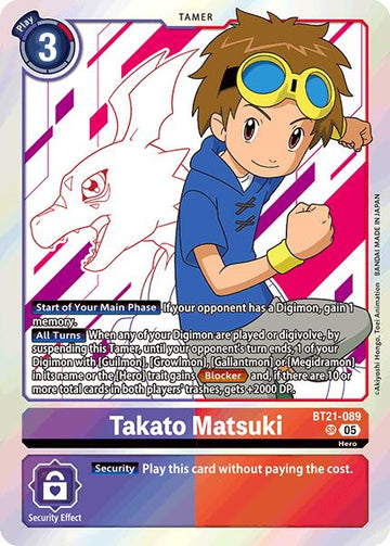 Takato Matsuki [BT21-089 SR] [World Convergence] Foil