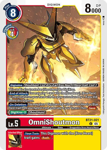 OmniShoutmon [BT21-021 U] [World Convergence]