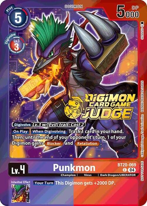 Punkmon (Judge Pack 2025 Wave 1) [BT20-069 C] [Release Special Booster 2.5] Foil