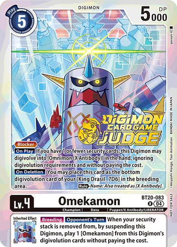 Omekamon (Judge Pack 2025 Wave 1) [BT20-083 R] [Release Special Booster 2.5] Foil
