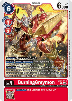 BurningGreymon [BT21-014 C] [World Convergence]