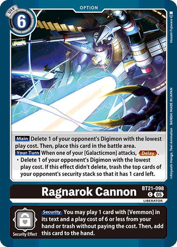 Ragnarok Cannon [BT21-098 C] [World Convergence]