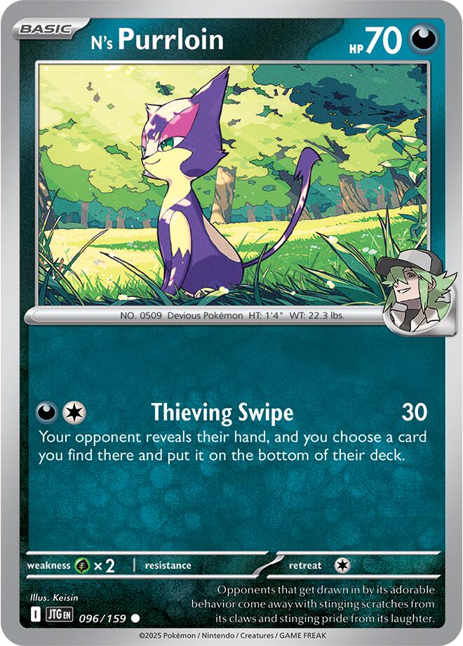 N's Purrloin [096/159] [Journey Together] Reverse Holofoil