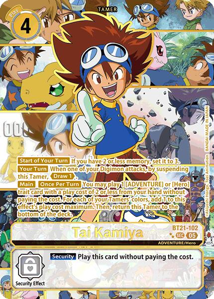 Tai Kamiya (Rare Pull) [BT21-102 SEC] [World Convergence] Foil