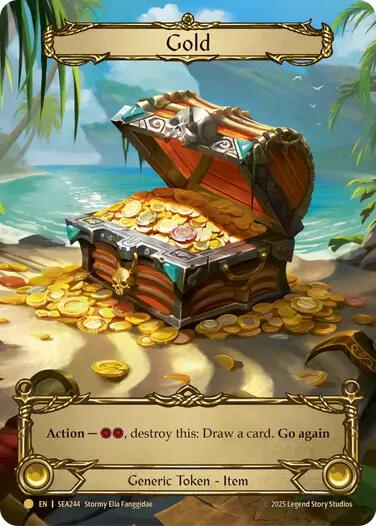 Gold (Treasure) [SEA244] [High Seas] Rainbow Foil