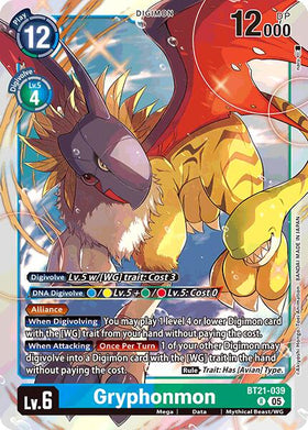 Gryphonmon [BT21-039 R] [World Convergence] Foil