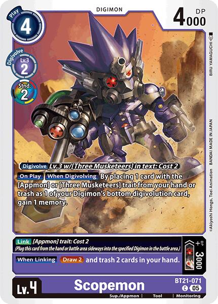 Scopemon [BT21-071 C] [World Convergence]