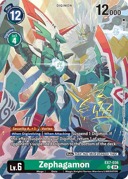 Zephagamon (Rare Pull) [EX7-036 SR] [World Convergence] Foil