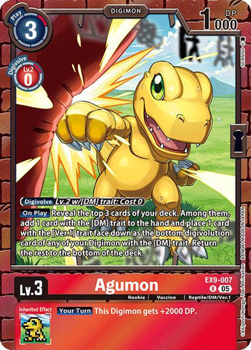 Agumon [EX9-007 R] [Versus Monsters] Foil