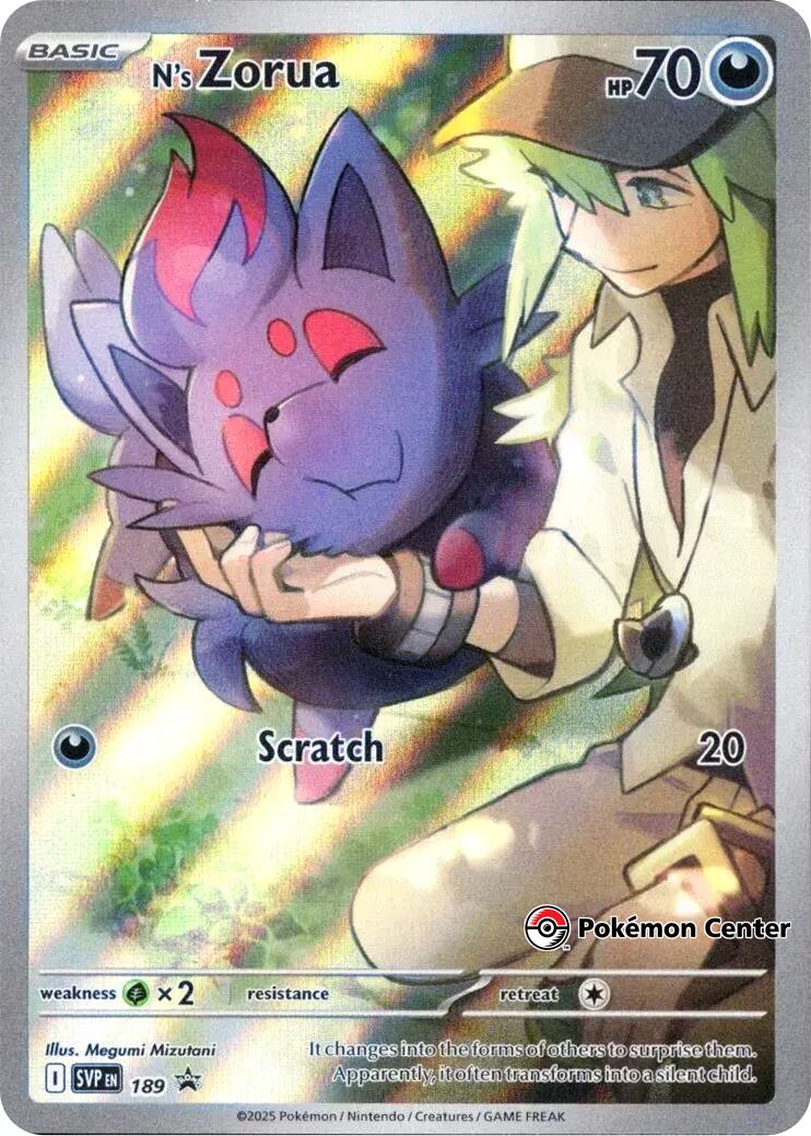 N's Zorua - 189 (Pokemon Center Exclusive) [189] [Scarlet & Violet Promo Cards] Holofoil