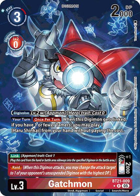 Gatchmon (Alternate Art) [BT21-009 R] [World Convergence] Foil