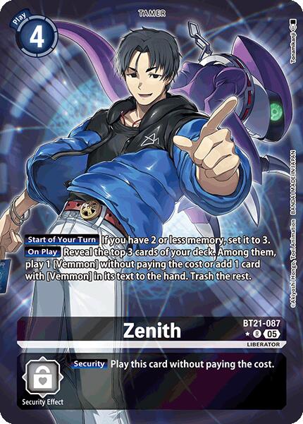 Zenith (Alternate Art) [BT21-087 R] [World Convergence] Foil