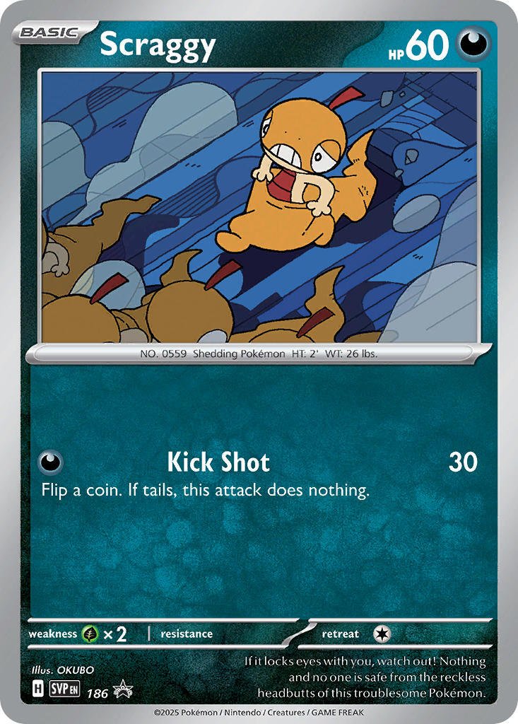 Scraggy - 186 [186] [Scarlet & Violet Promo Cards] Holofoil