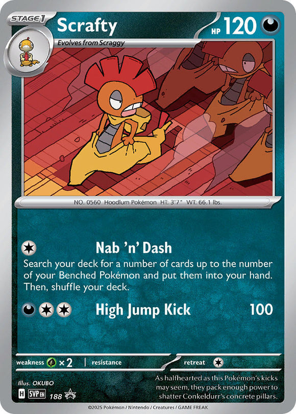 Scrafty - 188 [188] [Scarlet & Violet Promo Cards] Holofoil