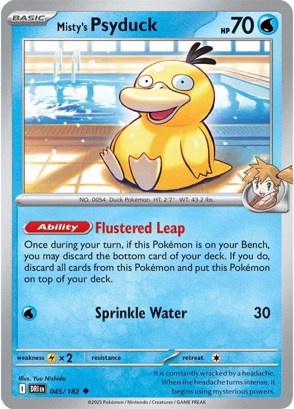 Misty's Psyduck [045/182] [Destined Rivals] Reverse Holofoil