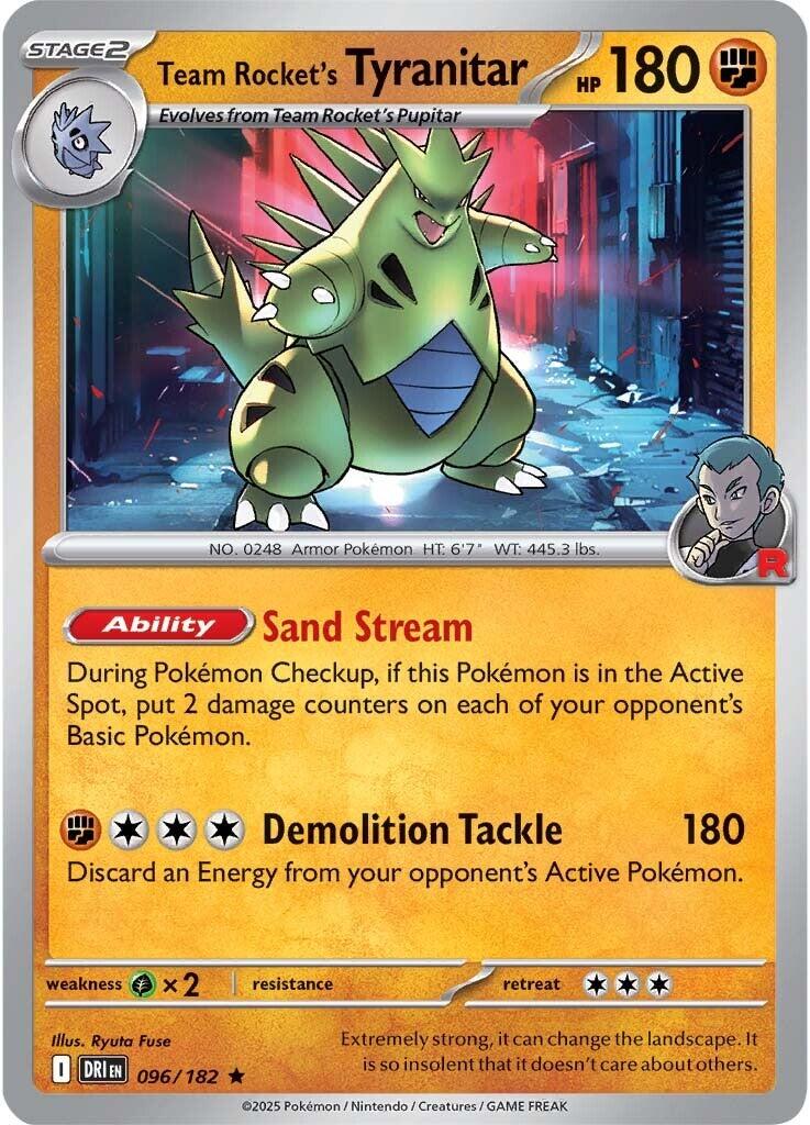 Team Rocket's Tyranitar [096/182] [Destined Rivals]
