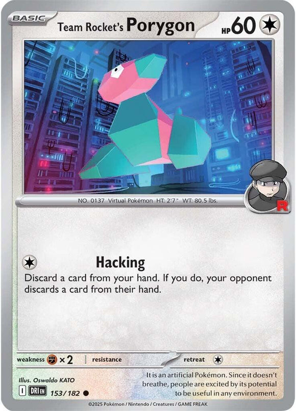 Team Rocket's Porygon [153/182] [Destined Rivals] Reverse Holofoil