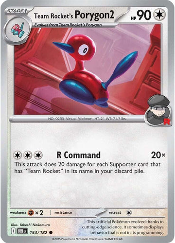 Team Rocket's Porygon2 [154/182] [Destined Rivals] Reverse Holofoil