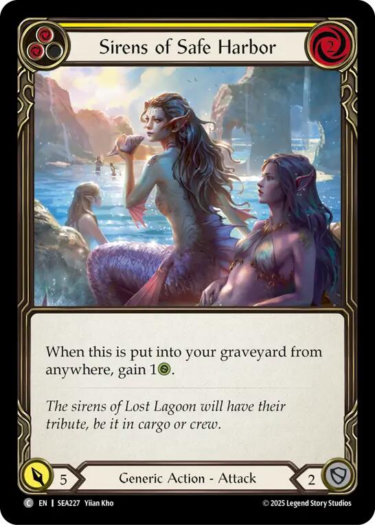 Sirens of Safe Harbor (Yellow) [SEA227] [High Seas] Rainbow Foil