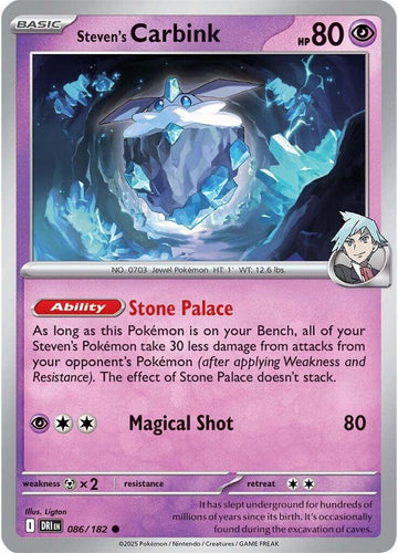 Steven's Carbink [086/182] [Destined Rivals] Reverse Holofoil