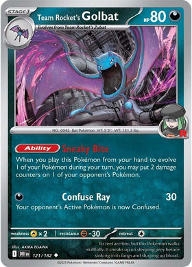 Team Rocket's Golbat [121/182] [Destined Rivals] Reverse Holofoil