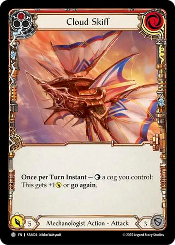 Cloud Skiff (Red) [SEA024] [High Seas] Rainbow Foil