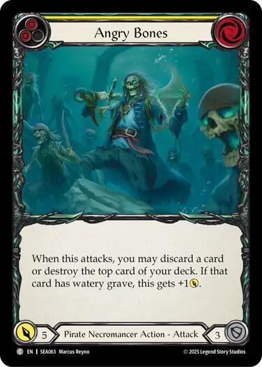 Angry Bones (Yellow) [SEA063] [High Seas] Rainbow Foil