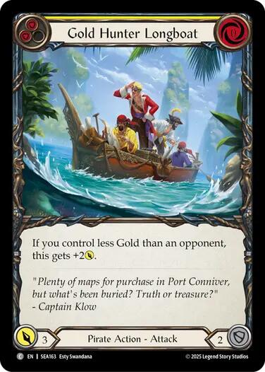 Gold Hunter Longboat [SEA163] [High Seas] Rainbow Foil