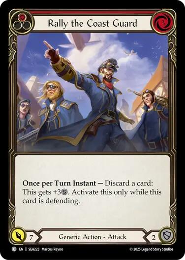 Rally the Coast Guard (Red) [SEA223] [High Seas] Rainbow Foil