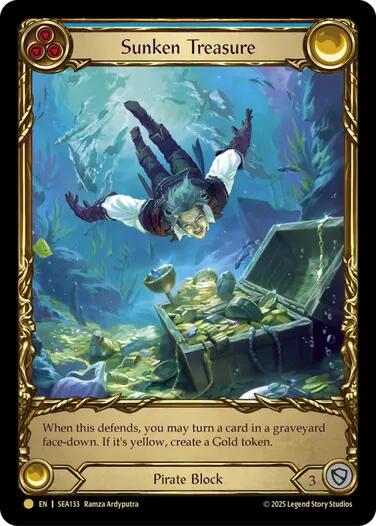 Sunken Treasure (Treasure) [SEA133] [High Seas] Cold Foil
