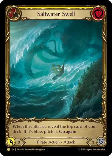 Saltwater Swell (Yellow) (Treasure) [SEA143] [High Seas] Cold Foil