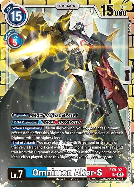 Omnimon Alter-S [EX9-021 SR] [Versus Monsters] Foil