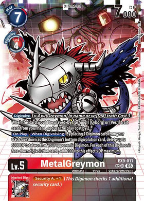 MetalGreymon (SP) [EX9-011 SR] [Versus Monsters] Foil