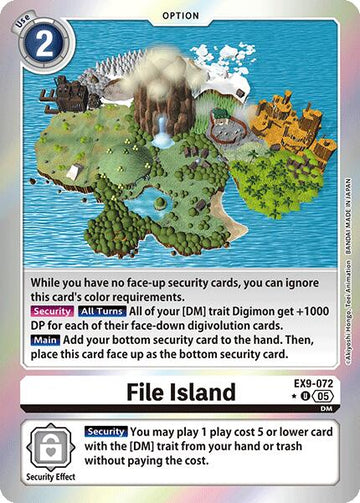 File Island (Limited Foil) [EX9-072 U] [Versus Monsters] Foil