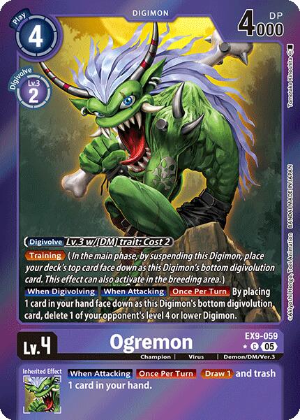 Ogremon (Limited Foil) [EX9-059 C] [Versus Monsters] Foil