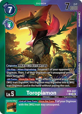Toropiamon (Limited Foil) [EX9-042 C] [Versus Monsters] Foil