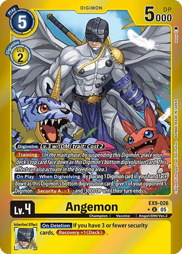 Angemon (Limited Foil) [EX9-026 U] [Versus Monsters] Foil