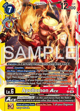 Apollomon ACE (Store Tournament 2025 Vol.3 Participation Pack) [P-191 P] [Digimon Promotion Cards]