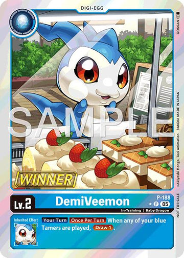 DemiVeemon (Store Tournament 2025 Vol.3 Winner Pack) [P-188 P] [Digimon Promotion Cards] Foil