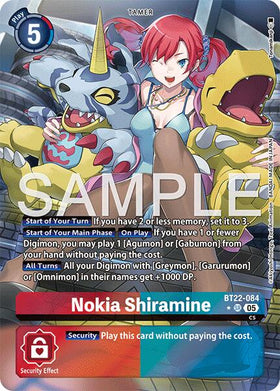 Nokia Shiramine (Alternate Art) [BT22-084 SR] [Cyber Eden] Foil
