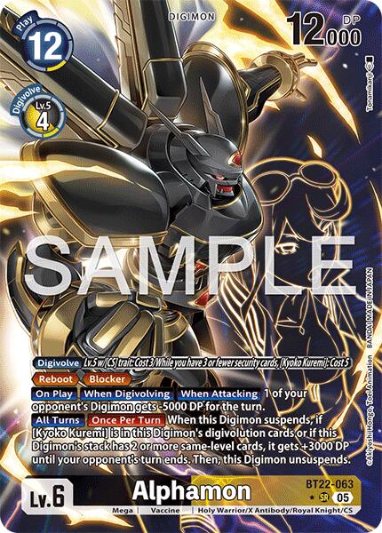 Alphamon (Alternate Art) [BT22-063 SR] [Cyber Eden] Foil