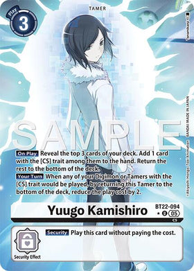 Yuugo Kamishiro (Alternate Art) [BT22-094 U] [Cyber Eden] Foil